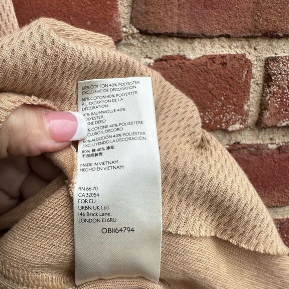 free people Cool It Tank Top tan women's medium NEW - Picture 6 of 10